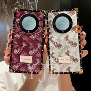 Yjd เคสโทรศัพท์มือถือ ขอบตรง กันกระแทก พิมพ์ลายสี สําหรับ Honor X9a X9 X8