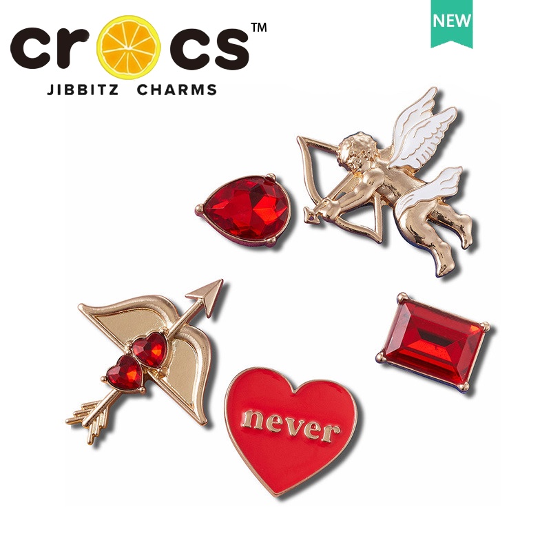 Crocs jibbitz จี้โลหะ รูปกามเทพ เครื่องประดับ สําหรับตกแต่งรองเท้า ตัวติดรองเท้า crocs