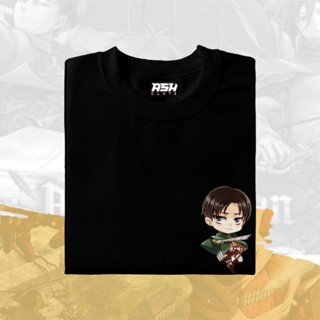 Ash Clutz ✓ Attack on Titan ✓ Levi chibi Mini Print Tshirt Unisex Cotton_03