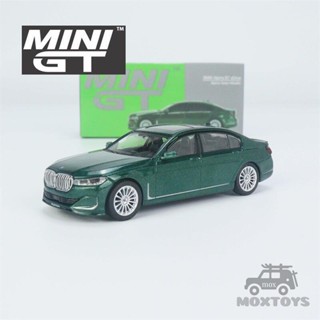 โมเดลรถยนต์ รุ่น MINI GT 1:64 Alpina B7 xDrive Alpina Green Metallic Diecast ของเล่นสําหรับเด็ก