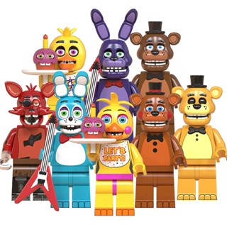 Five Nights At Freddy Chica Bonnie Foxy Freddy Golden Freddy Mini Action Building Blocks Figure Toys Kids Gift