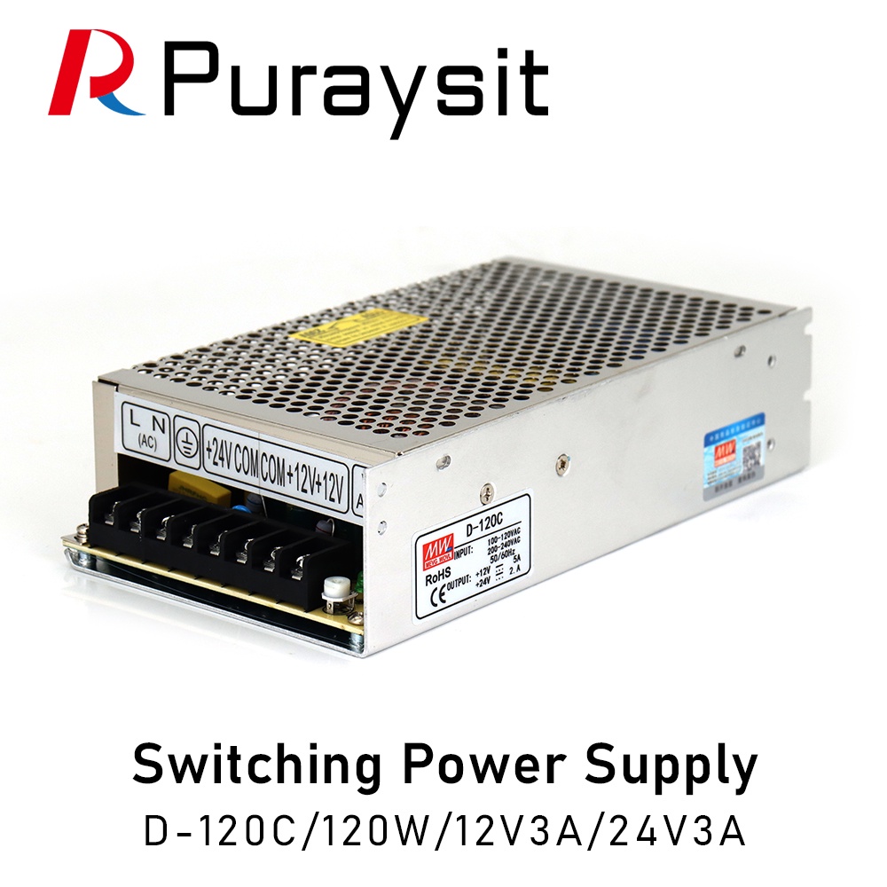 HB Puraysit Double Group Output 120W Switching Power Supply D-120C 12V 3A 24V 3A