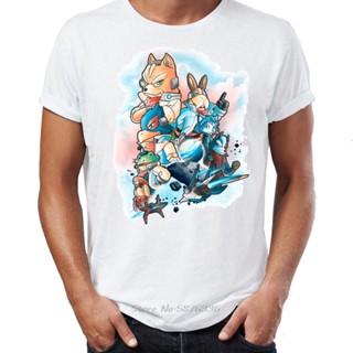 [S-5XL] เสื้อยืดผ้าฝ้าย พิมพ์ลาย Star Fox Ensemble Awesome สไตล์ฮิปฮอป สําหรับผู้ชาย