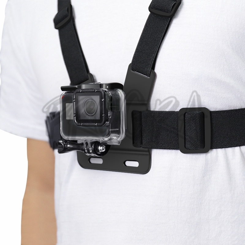คลิปสายคล้องหน้าอก สำหรับ Camera GoPro Hero Chest Mount Strap สายรัดหน้าอกสำหรับโทรศัพท์มือถือ สายคาดหน้าอก สายรัดหน้าอก