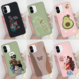 เคสซิลิโคนนิ่ม ลายการ์ตูนผีเสื้อ กันกระแทก สําหรับ Xiaomi Redmi A1 A1 Plus Redmi A 1 A 1 Plus