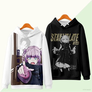 เสื้อกันหนาวแขนยาว มีฮู้ด แบบสวมหัว พิมพ์ลายกราฟฟิค Ellen Call of The Night Nanakusa Nazuna แฟชั่นสําหรับผู้หญิง