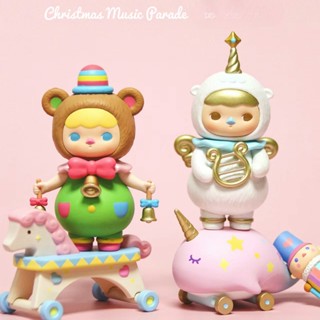 【ของแท้ พร้อมส่ง】ฟิกเกอร์ POPMART PUCKY Christmas Music Parade Series Blind Box Cute Figure collection decoration 2