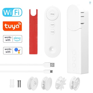 [ใหม่] Tuya มอเตอร์ม่านลูกปัดอัจฉริยะ WiFi เปิดอัตโนมัติ ไม่ต้องใช้สาย รองรับ APP รีโมตคอนโทรล จับเวลา ตรวจจับอุณหภูมิ