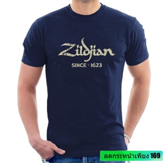 [S-5XL] ใหม่ Zildjian Since 1623 เสื้อยืดแขนสั้น พิมพ์ลายฉาบกลอง สีน้ําเงิน สําหรับผู้ชาย TYUI19782