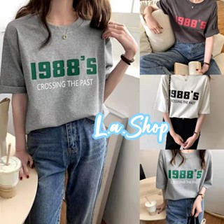 L.A Shop พร้อมส่ง เสื้อยืดคอกลมแขนสั้น ลายสกีน 1988S คูลสุดๆ "DX-9418" 07_03