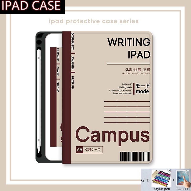 For IPad 12.9 Inch Case with Pen Slot Ipad Air 1 2 3 4 5 Cover for Apple Ipad 10th 9th 8th 7th 6th 5th Generation Case for 2021 2020 2019 Ipad 10.2 10.9 Pro 11 10.5 9.7 Inch Cases