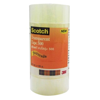 SCOTCH เทปใส 500 แกน 1 นิ้ว ความยาว 36Y PACK