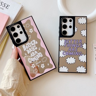 【Better Day Is coming】Casetify เคสโทรศัพท์มือถือแบบนิ่ม กันกระแทก พร้อมกระจก แฟชั่น คุณภาพสูง สําหรับ Samsung s23ultra s23 s23+ s22ultra