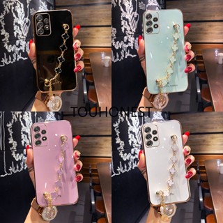 เคส Samsung Galaxy A51 เคส Samsung Note 10 Lite Cassing Samsung Note 8 Cover Samsung Note 9 Cases Samsung Note 10 pro Case Samsung A50 A71 Case Samsung A53 A11 Case Silicone Shockproof Cute Clover Four leaf Grass Pendant Chain Phone Case ซิลิโคน กันกระแทก