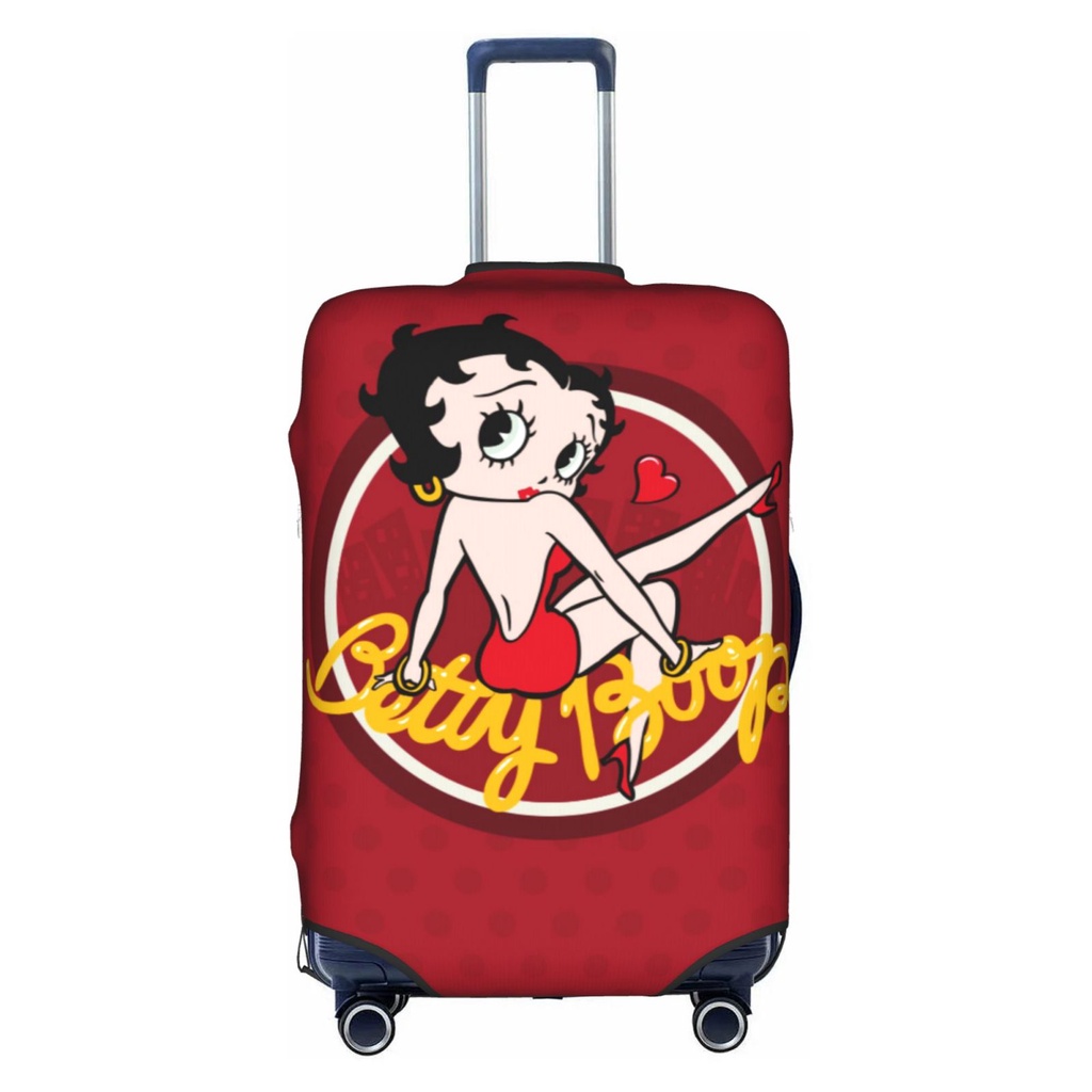 Betty Boop ผ้าคลุมกระเป๋าเดินทาง แบบหนา กันฝุ่น 18-32 นิ้ว