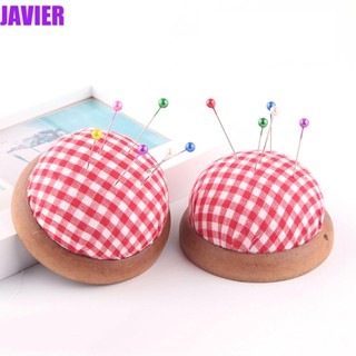 Javier ที่เก็บเข็มหมุด ด้านล่างไม้น่ารัก ปลอดภัย สําหรับงานฝีมือ DIY