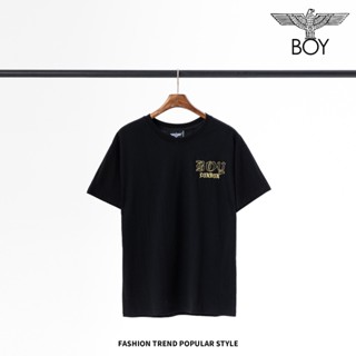 Boy- เสื้อยืดลําลอง แขนสั้น ทรงหลวม แฟชั่นสําหรับผู้ชาย และผู้หญิง