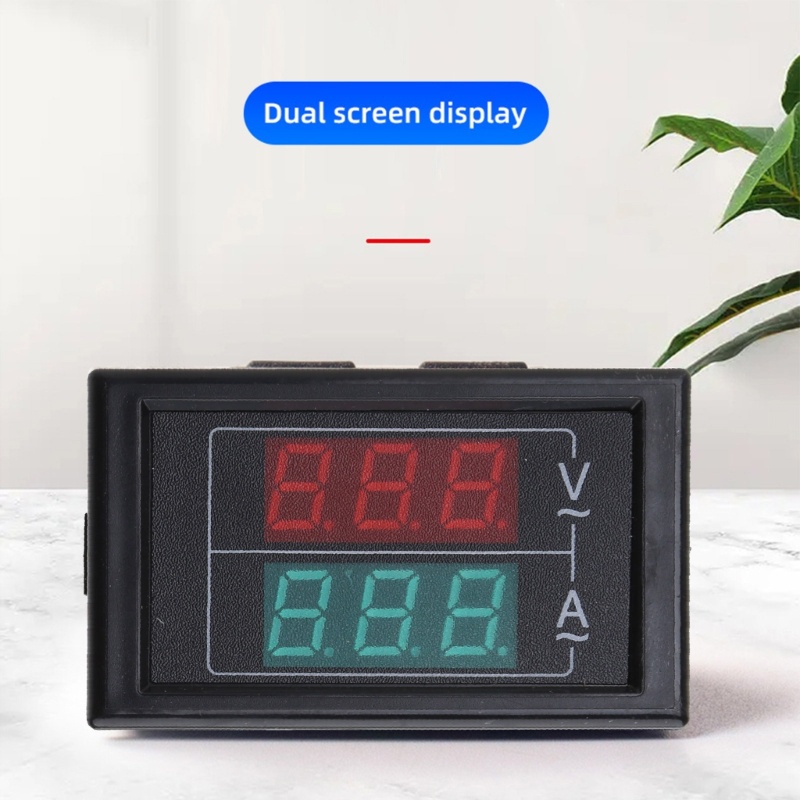 TREA Digital Voltmeter Ammeter AC50-500V Display Volt Amp Volt Meter Volt Meter