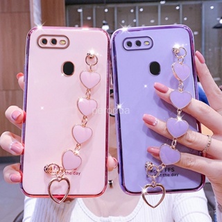 เคสซิลิโคนนิ่ม พร้อมสายคล้อง สําหรับ Oppo CPH1909 CPH1920 CPH1912 CPH1901 CPH1903 CPH1905 CPH1803 CPH1853 CPH1805 CPH1851 CPH1809