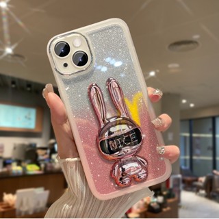 case For vivo X90 Pro/X80 Pro/X70 Pro/X60 Pro/X50 Pro Glitter rabbit phone holder