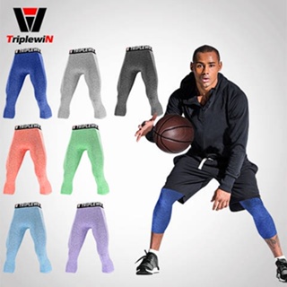 Lightweight Breathable Tights Mens Super Elastic Sports Basketball Snowflake Bottoming Quick-Drying Multi-Color Football Fitness Cropped Pants ifB3