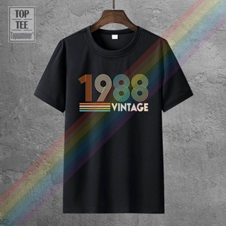 Vintage 1988 Fun 33Rd Birthday Gift T-Shirt Skull Manga T-Shirts Horror Funny Kawaii  Shirt for men_03