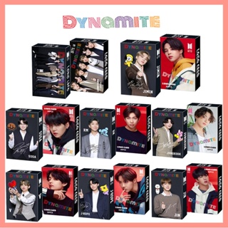 โปสการ์ด อัลบั้มรูป BT-S DYNAMITE JIMIN J-HOPE SUGA RM V JIN JK JY จํานวน 30 ชิ้น ต่อกล่อง