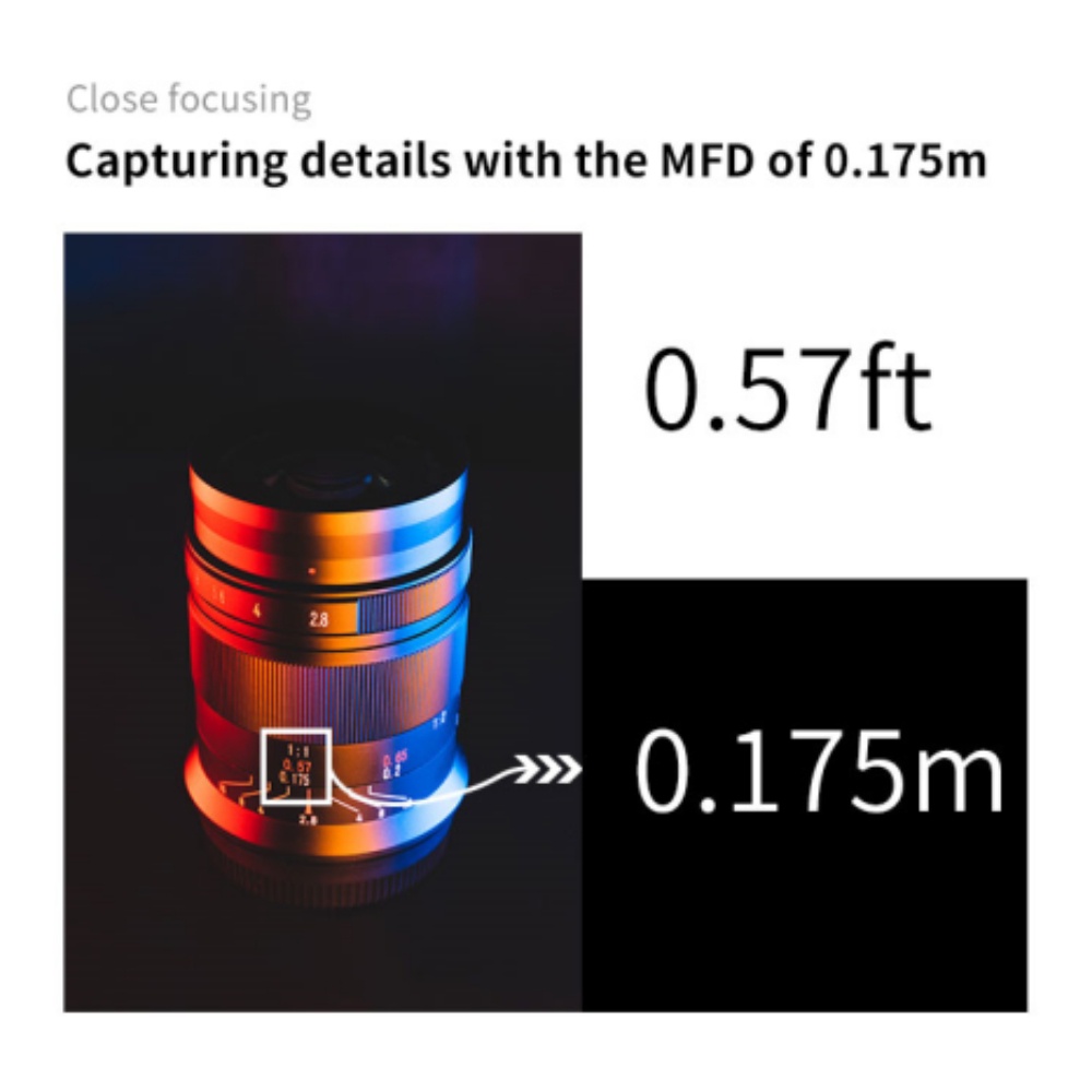 7Artisans 60MM F2.8 II แมนนวลโฟกัส APS-C 1:1 เลนส์มาโครกําลังขยายสําหรับ Canon EOS-M/ Sony E/ Fuji X/ M43/ กล้อง Nikon Z Mount
