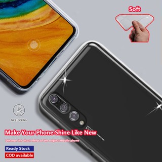 สําหรับ Huawei P20 Pro CLT-L09 CLT-L29 ไม่เหลือง กันกระแทก เคสโทรศัพท์ ยางนิ่ม คริสตัลใส บาง ป้องกัน เคสเยลลี่