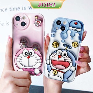 เคสโทรศัพท์ซิลิโคน TPU แบบนิ่ม ลายการ์ตูนโดราเอมอน 3D กันกระแทก สําหรับ iPhone 14 13 12 11 Promax 6 6S 7 8 Plus X XR XSMax SE