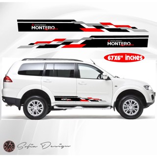 สติกเกอร์ไวนิล ลาย MITSUBISHI MONTERO BODY STICKER 2 ชิ้น