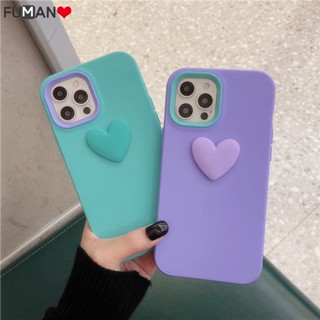 เคสซิลิโคนนิ่ม ลายหัวใจ 3D 3 in 1 สําหรับ Samsung Galaxy A54 A34 5G A14 A04E A04 M13 4G M13 5G J4+ j2 Grand Prime