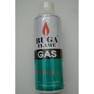 หัวพ่นไฟ BUGA FLAME GAS แก๊สเติมไฟแช็คกระป๋อง ขนาด 290มล หรือ 200 กรัม  กระป๋อง