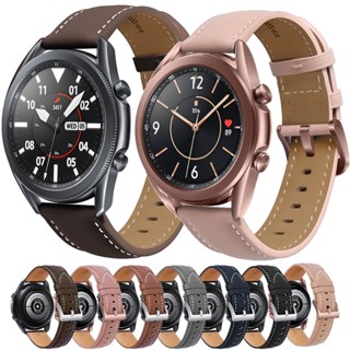 สายนาฬิกาข้อมือหนัง สําหรับ Samsung Galaxy Watch 3 41 45 มม. Active 2 Gear S3 22 มม. 20 มม. Huawei Watch GT2 46 มม.