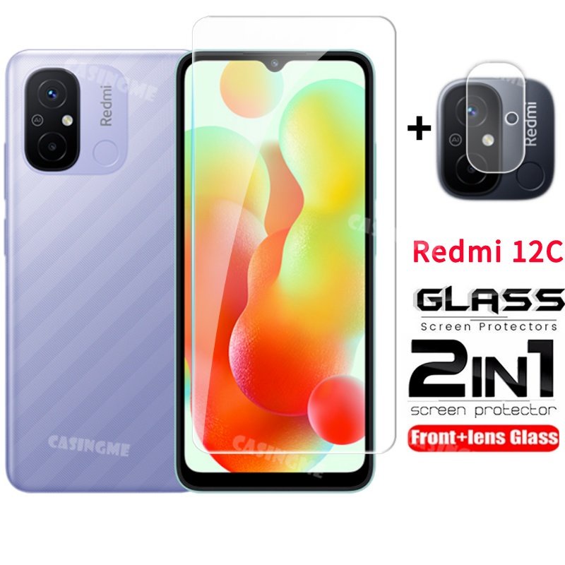 ฟิล์มกระจกนิรภัยกันรอยหน้าจอ เลนส์ด้านหลัง สําหรับ Redmi 12C Redmi 12C Redmi 12C C12 12 C 2023 Redmi