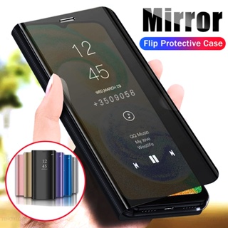 Samung A04s 4G Case Smart Sleep Mirror Flip Phone Cover For Samsung Galaxy A04s A04 A 04s 04 s 4G 6.5" M13 5G Magnetic Stand Book Coque