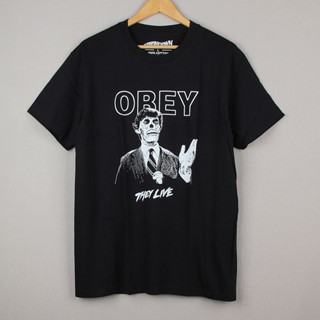 Obey เสื้อยืดแขนสั้นลําลอง พิมพ์ลายอวกาศ X-ray สไตล์อเมริกัน แฟชั่นฤดูร้อน สําหรับผู้ชาย