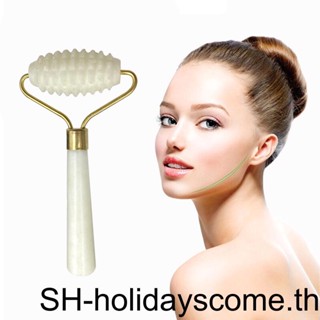 1 PCS Face Roller Stone Alloy Facial Massage Roller Handle Portable Beauty