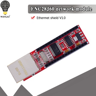 โมดูลเว็บเซิร์ฟเวอร์ ENC28J60 Ethernet Shield V1.0 สําหรับ arduino เข้ากันได้กับ Nano 3.0 RJ45 1 ชิ้น