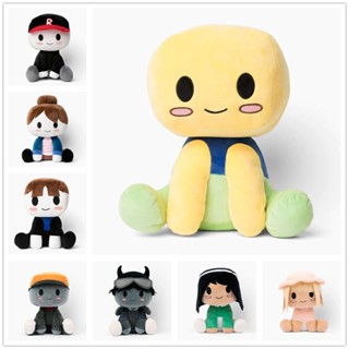 Blox Buddies ตุ๊กตาคุณภาพดีตุ๊กตา Kawaii อะนิเมะตุ๊กตา 20 ซม. ตัวการ์ตูนที่มีหมวกเกมของเล่นของขวัญวันเกิดสำหรับเด็กชายและหญิง