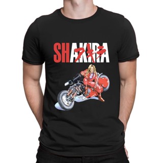 เสื้อยืดลําลอง แขนสั้น พิมพ์ลายกราฟฟิค Shakira Akira Bike Shotaro Kaneda โอเวอร์ไซซ์ แนวสตรีท สําหรับผู้ชาย ไซซ์ S-3XL