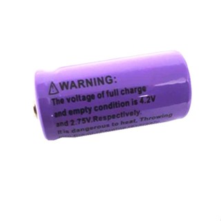 2 x UltraFire 16340 / CR123A / LC16340 Lithium Battery 2600 mAH 3.7V Rechargeable Li-ion Battery ถ่านชาร์จ ถ่านไฟฉาย