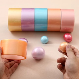 เทปกาว สีมาการอง หลากสีสัน สําหรับตกแต่งเครื่องเขียน DIY