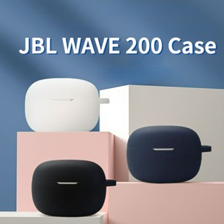 เคสหูฟัง แบบนิ่ม สีพื้น สําหรับ JBL WAVE 200