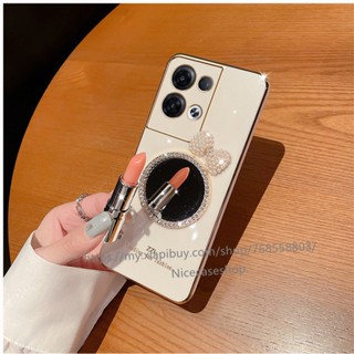 เคสโทรศัพท์มือถือ TPU แบบนิ่ม ลายผีเสื้อ ประดับโบว์ มีกระจก สําหรับ Infinix Note 30 Pro 30i Tecno Spark 10 Pro 10C 4G 5G 2023 Note 30 5G