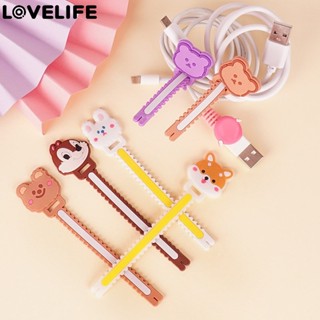[ Featured ] ที่ม้วนเก็บสายเคเบิล หูฟัง ซิลิโคนนิ่ม ป้องกันการสูญหาย ลายการ์ตูน
