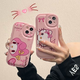 เคสโทรศัพท์มือถือ กันกระแทก ลายการ์ตูน Hello Kitty Melody น่ารัก สําหรับ Apple Iphone 11promax 8plus xsmax 13promax 11 12 13 XS XR