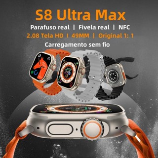 ใหม่ S8 Ultra Max 2.08 lnch นาฬิกาข้อมือสมาร์ทวอทช์ เชื่อมต่อบลูทูธ กันน้ํา IP67 49 มม. เหมาะกับการเล่นฟิตเนส สําหรับสตรี 2023