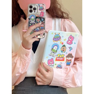 เคสแท็บเล็ตซิลิโคน ลาย Woody Buzz Lightyear หมุนได้ สําหรับ iPad 2019 10.2 iPad air 4 10.9 iPad 9.7 นิ้ว 12.9 นิ้ว iPad Pro 11 iPad 18 iPad 8 Generation Cover 17