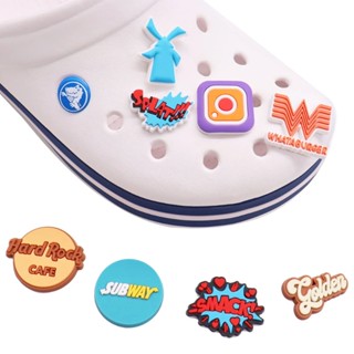 เข็มกลัด ลาย Burger King Crocs Pin KFC Food Jibitz Charm น่ารัก เครื่องประดับ สําหรับตกแต่งรองเท้าผู้หญิง